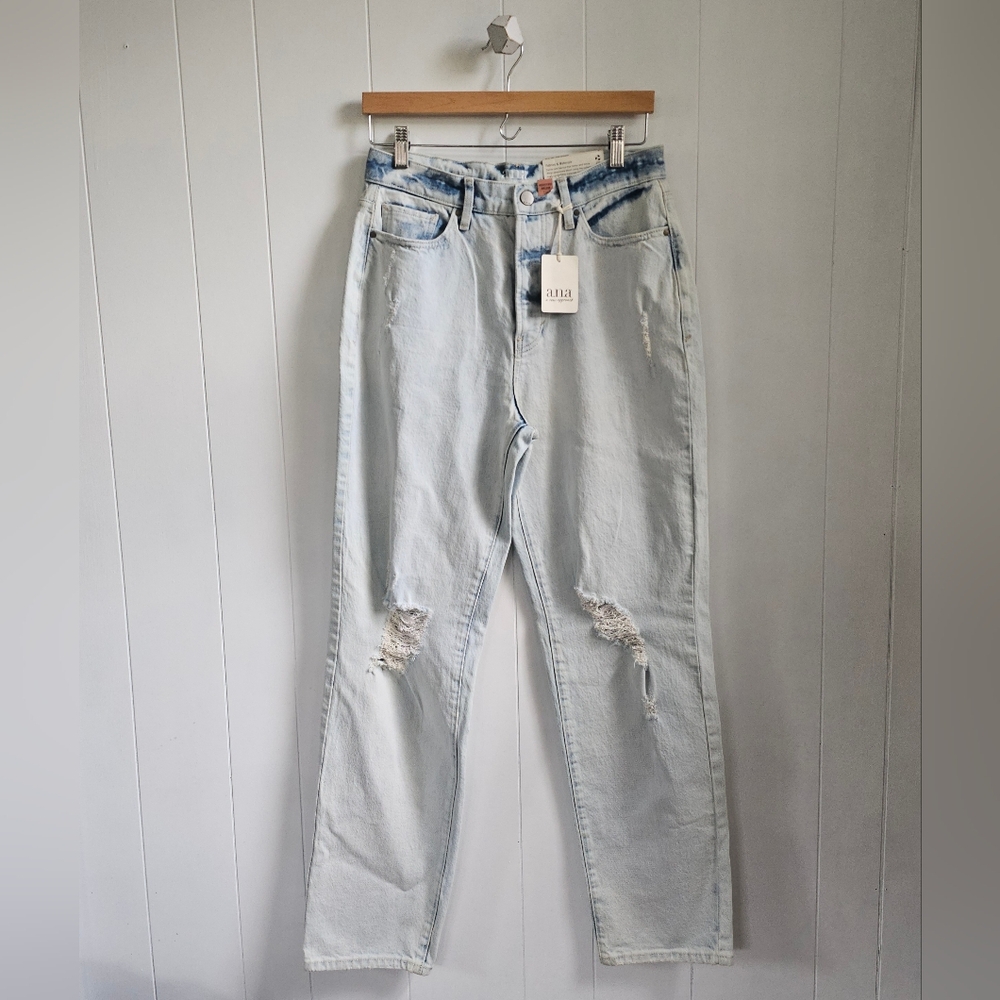 ☆ ANA Light Wash Highest-Rise Dad Jean